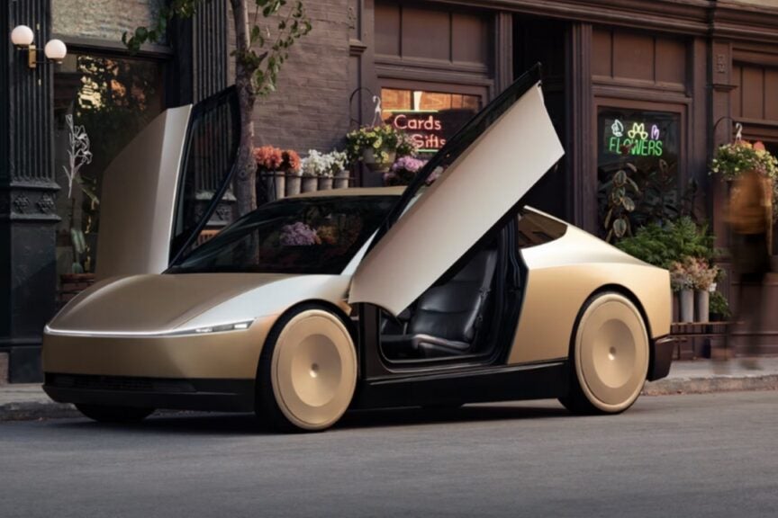 tesla-cybercab-gold-finish